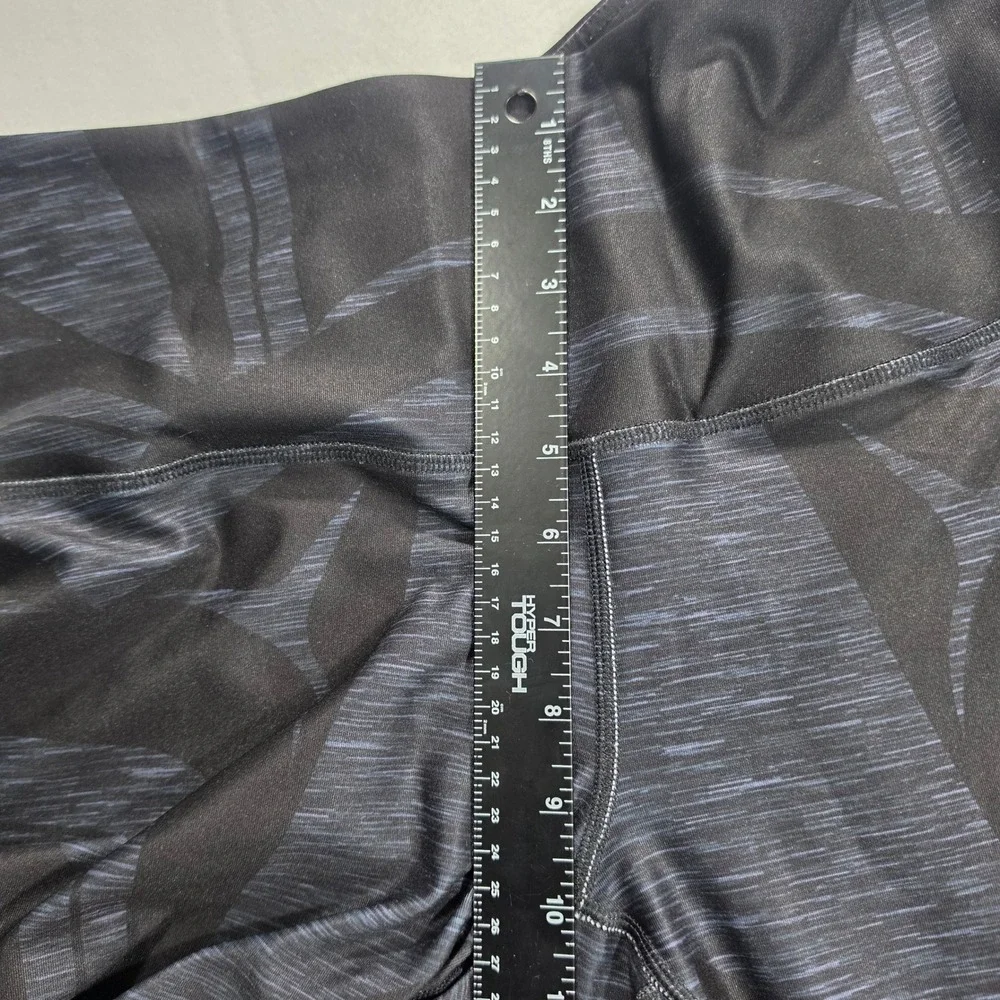 NoMiNoU‎ Indigenous Art Leggings L Large Black Red Recycled Yoga UPF 50 NWT